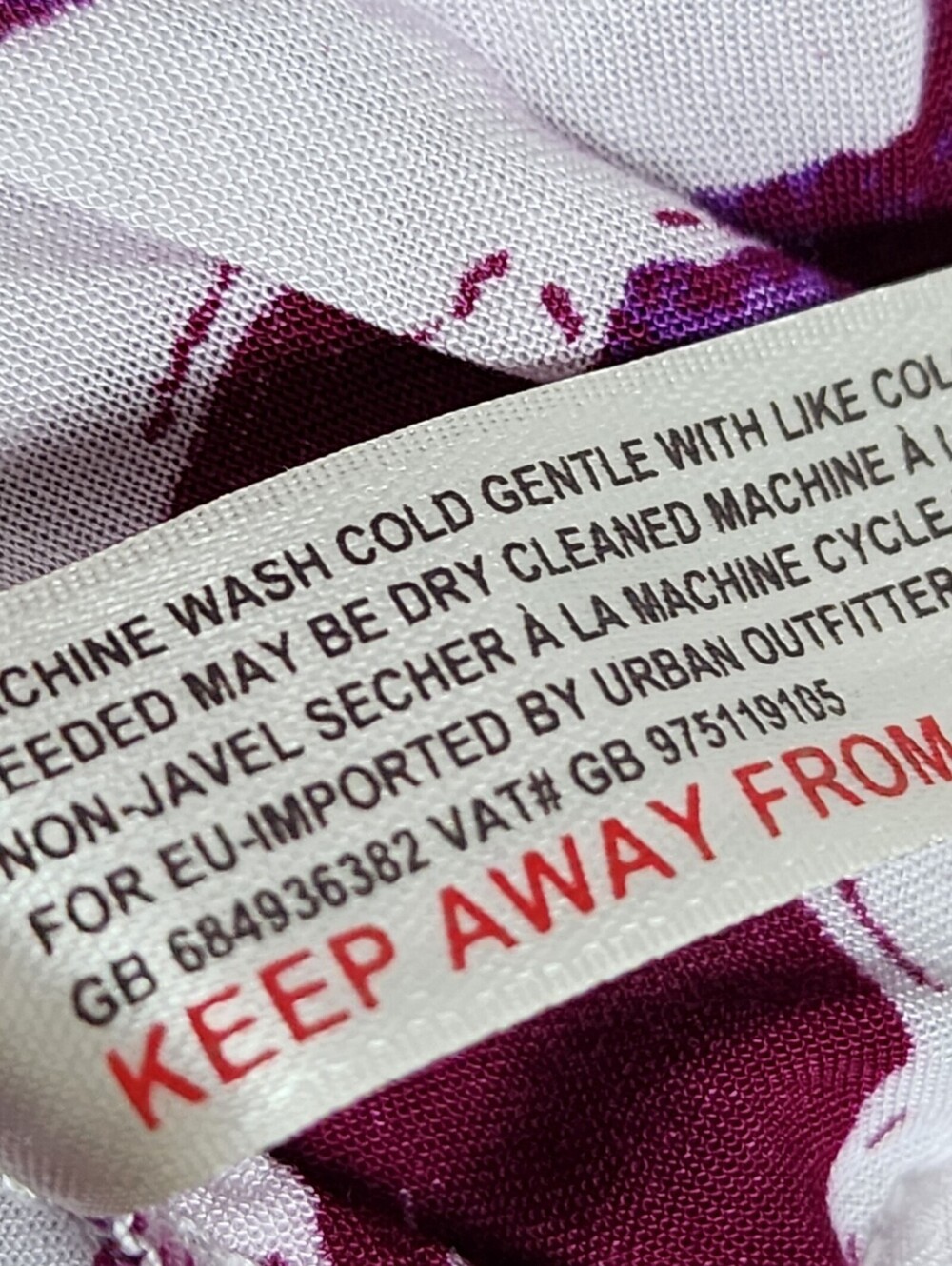 Free People Purple White Tropical XS Midi Dress - Picture 5 of 5